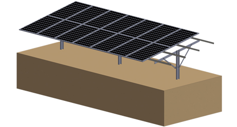 soportes de montaje solar de tierra