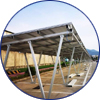 montaje de cochera solar